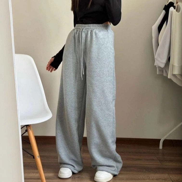 Pantalon de lounge unisexe en molleton avec cordon de serrage élastique, poches latérales et jambe droite Echo Archiv