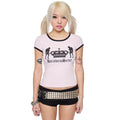 T-shirt femme ajusté avec impression graphique R&B