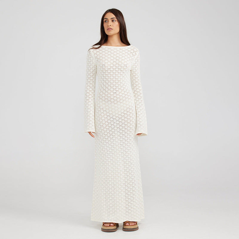Robe de plage élégante en crochet pour femmes R&B