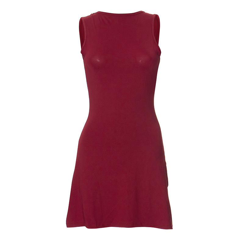 Robe courte ajustée pour femmes R&B