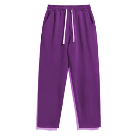 Pantalon de jogging unisexe décontracté à jambe droite avec taille élastique confortable, cordon de serrage contrastant et poches latérales Echo Archiv