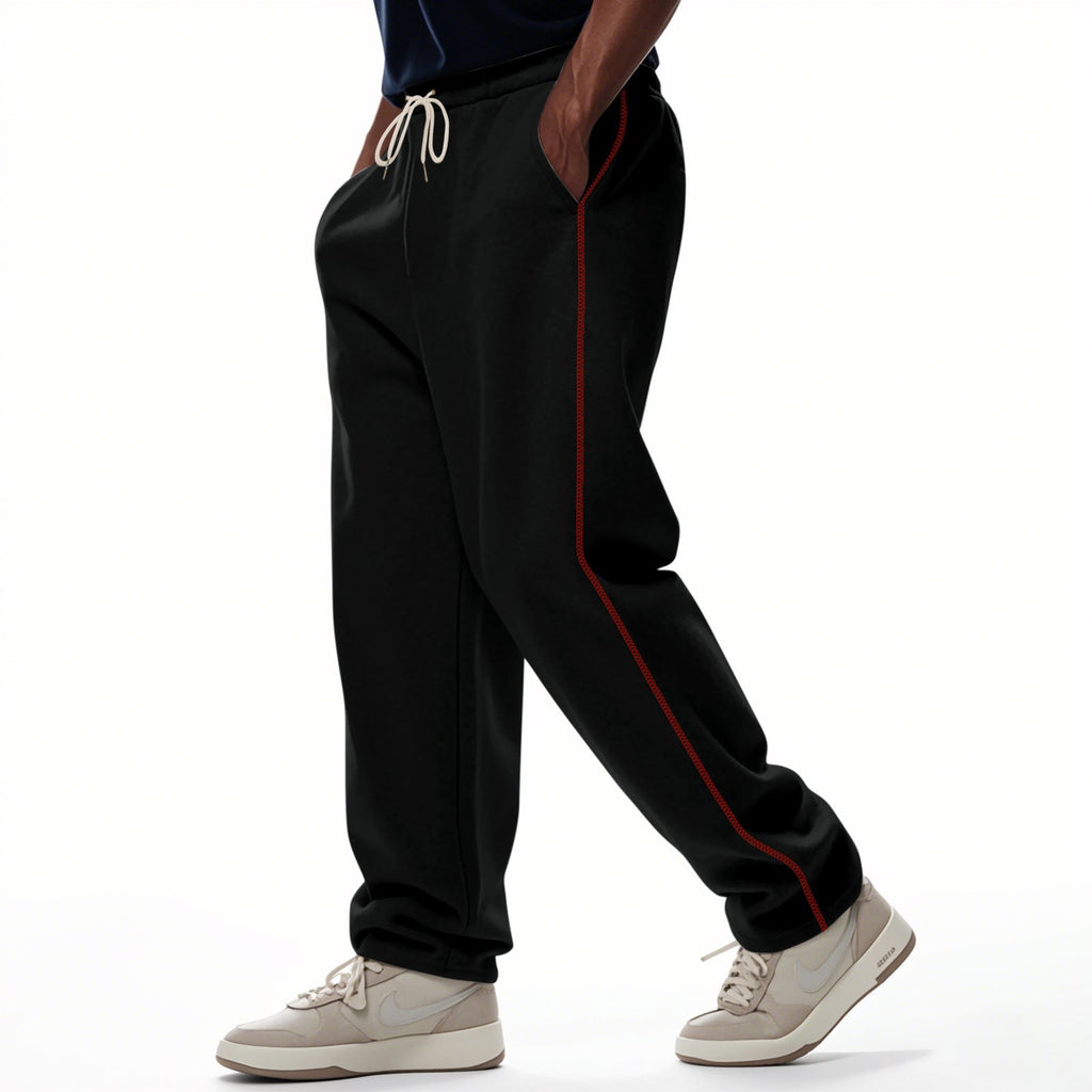 Pantalons de survêtement pour hommes nan à coupe décontractée avec couture décorative sur le côté, ceinture de confort élastique et poches profondes Echo Archiv