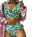 Bikini pour femmes à taille haute avec bretelles réglables R&B