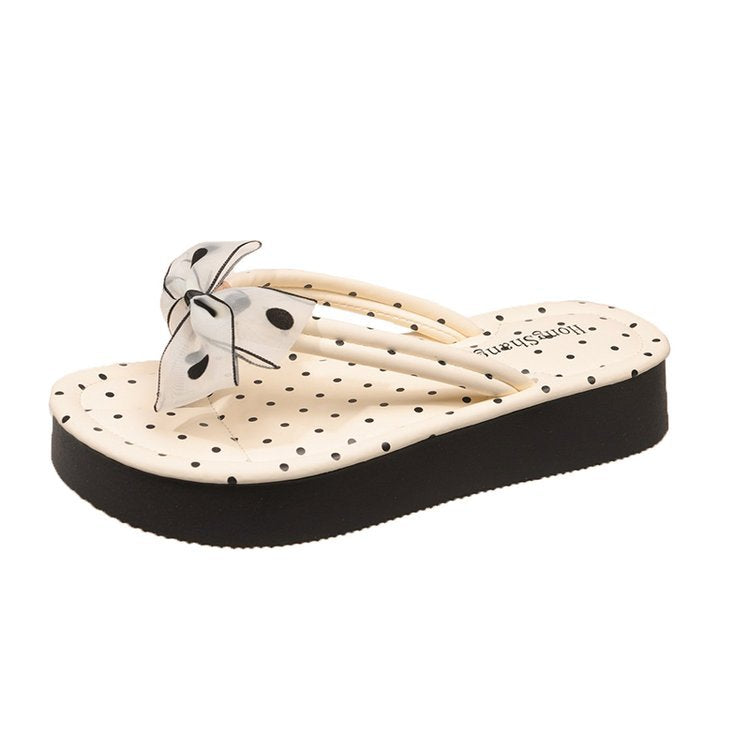 Sandales à talon ouvert pour femmes avec accent de nœud floral R&B