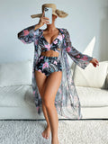 Ensemble de bikini pour femmes avec kimono floral Echo Archiv