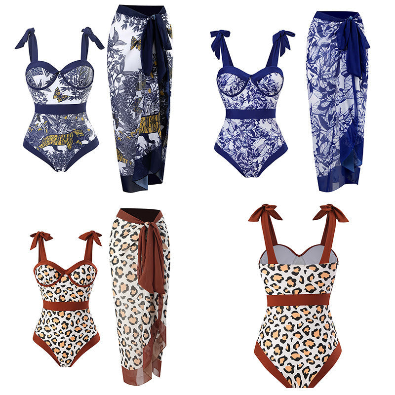 Jupe Maxi Femme avec Imprimé Léopard Drune