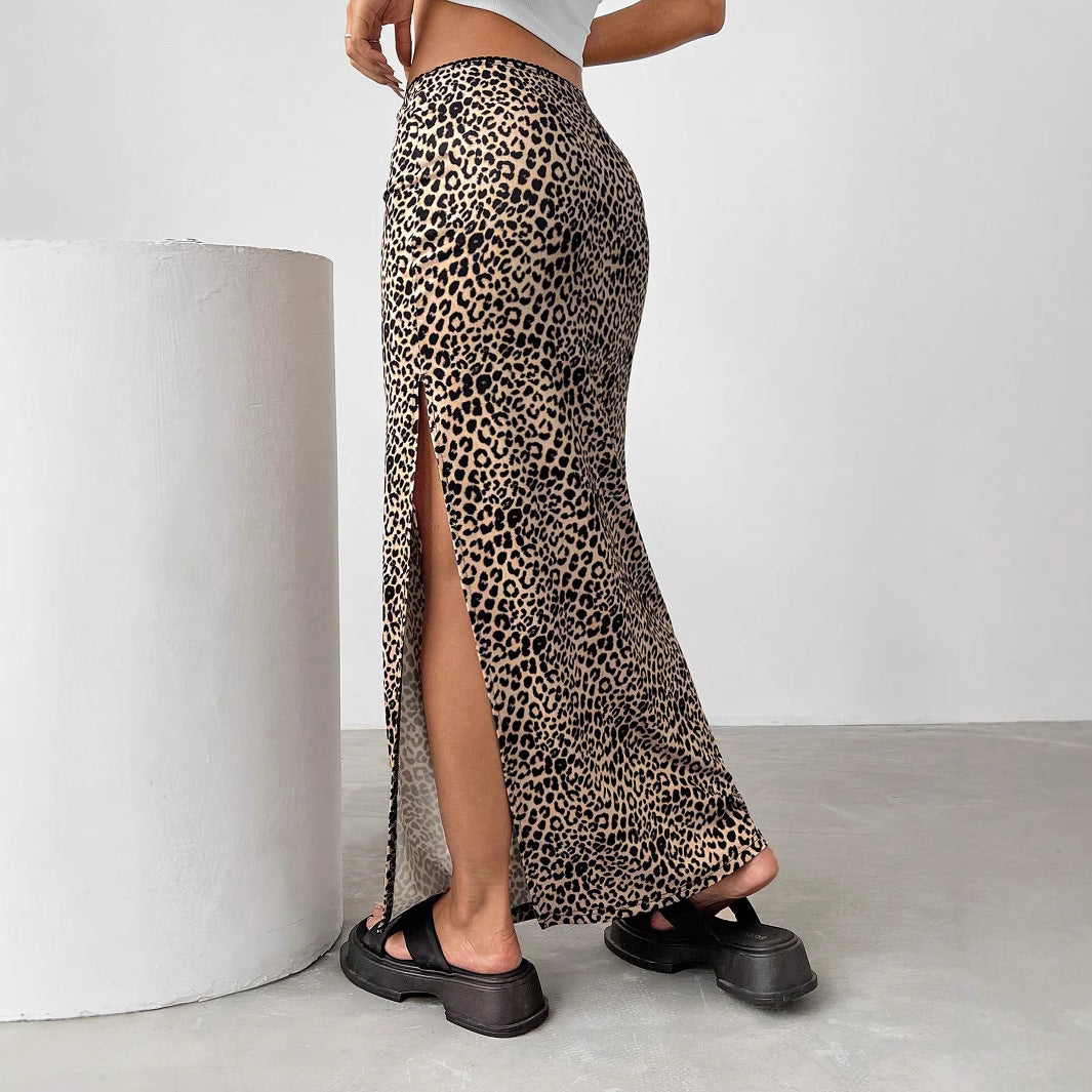 Jupe maxi élégante pour femmes avec fente haute R&B