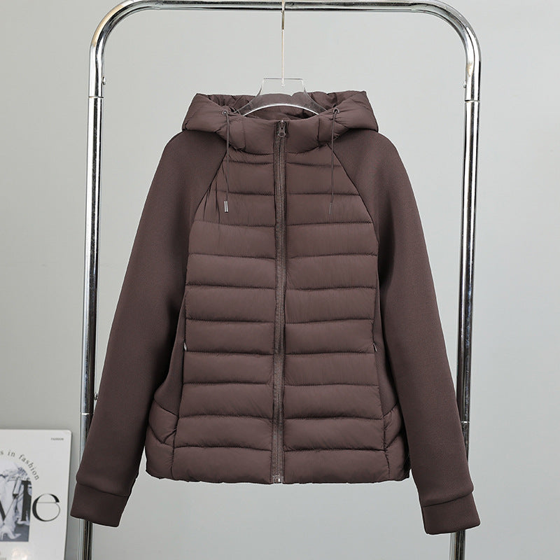 Veste hybride légère pour femmes avec devant mat, panneaux de manches élastiques et isolation thermique chaude Echo Archiv