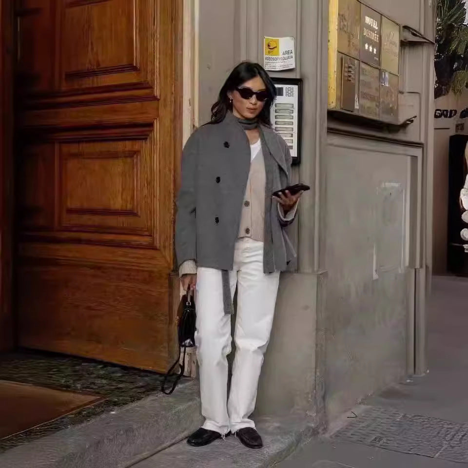 Veste en Laine Oversize Tendance pour Femmes