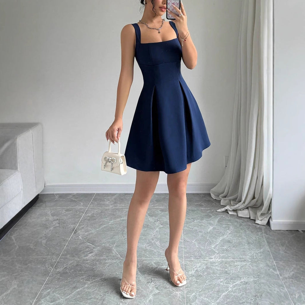 Robe de bal pour femmes avec décolleté carré et jupe fluide R&B