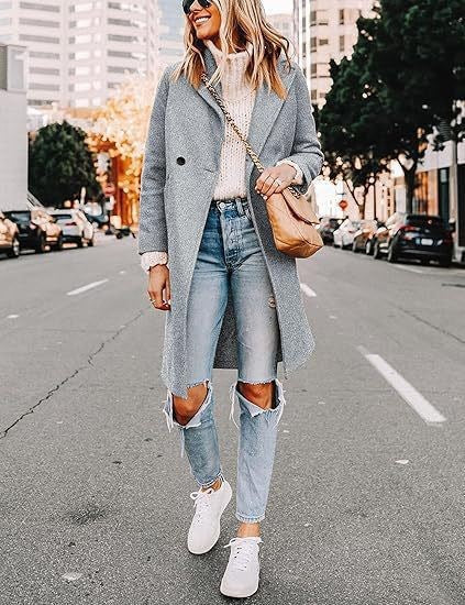 Manteau en Laine Élégant pour Femmes