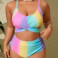 Ensemble de bikini taille haute pour femmes avec détail de nouage ludique Echo Archiv