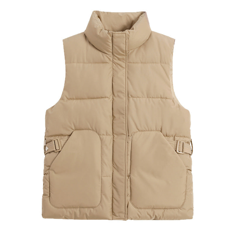 Gilet utilitaire sans manches matelassé pour femmes avec col montant, grandes poches à rabat et boucles de réglage latérales Echo Archiv