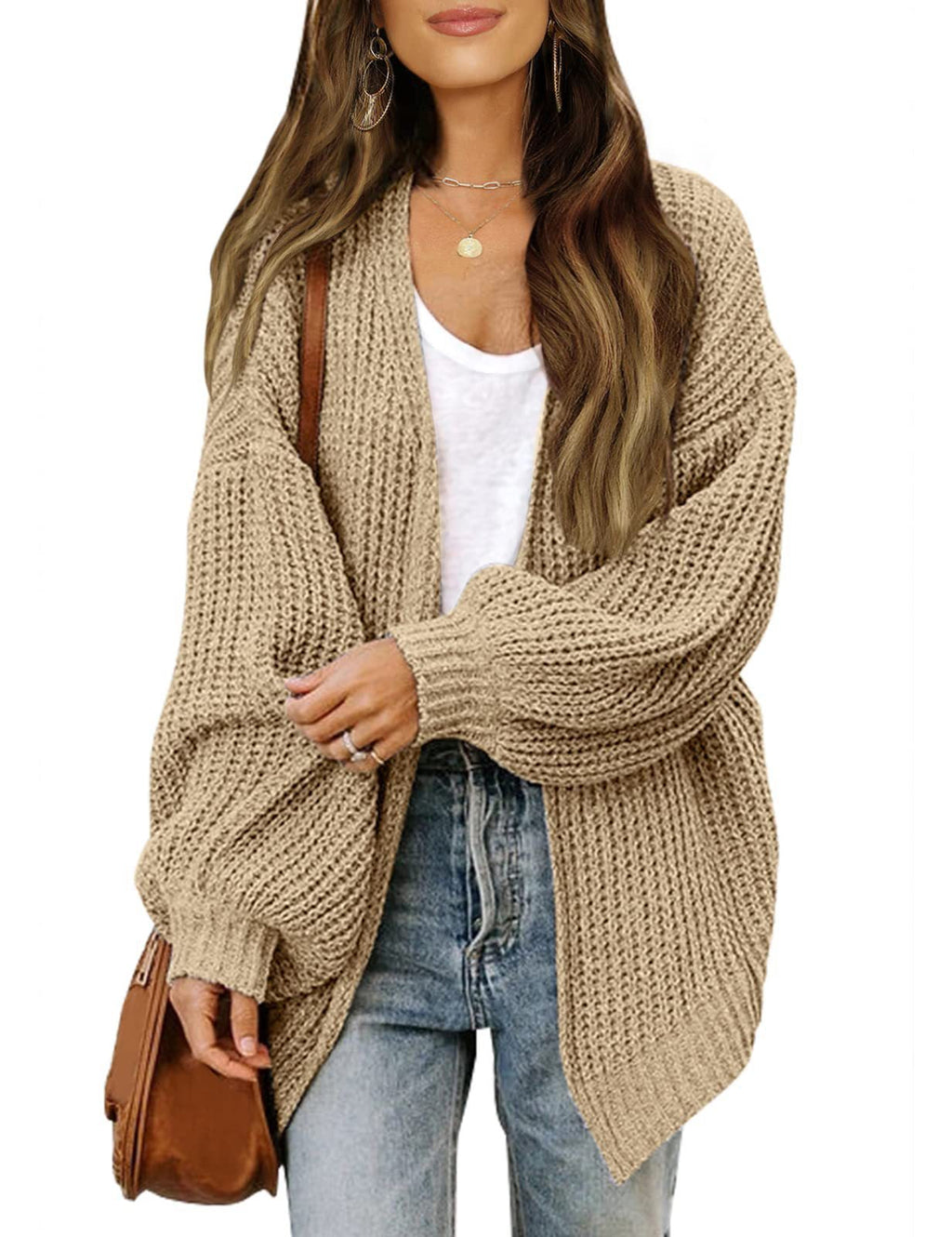 Pull en maille surdimensionné pour femmes