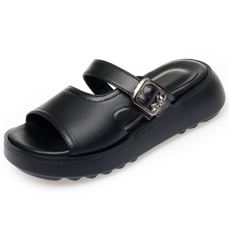 Sandales à brides confortables pour femmes avec sangle réglable et semelle rembourrée Heidi-Mode
