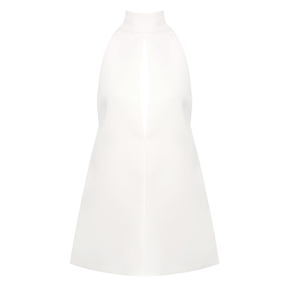 Robe de soirée élégante et tendance pour dames avec col montant Heidi-Mode