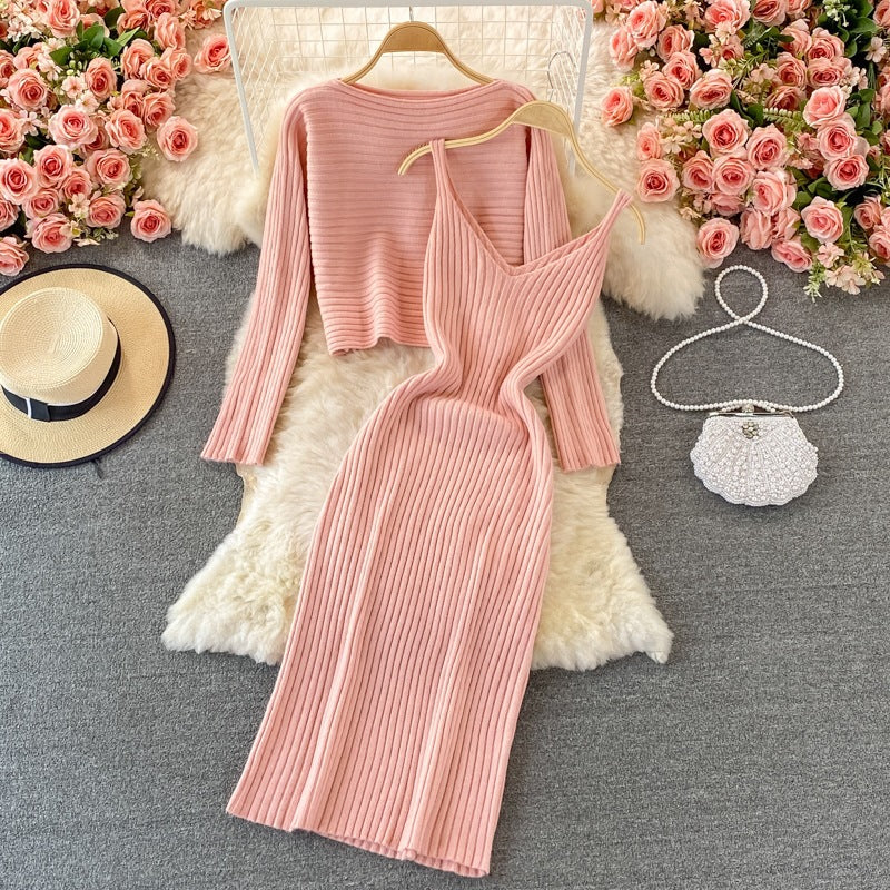 Ensemble Robe et Haut Tricoté Femme Mode Echo Archiv
