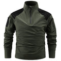 Chemise de combat tactique pour hommes avec demi-fermeture éclair, épaules en mesh respirant et poches multifonctionnelles Echo Archiv
