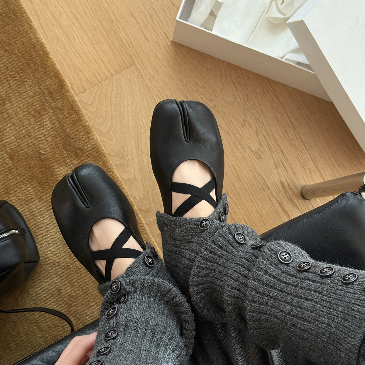 Ballerines Élégantes pour Femmes avec Bride Tendance et Semelle Intérieure Rembourrée R&B