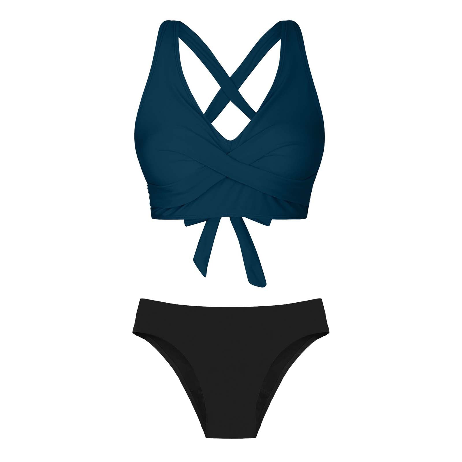 Maillot de bain deux pièces pour femmes avec design floral R&B