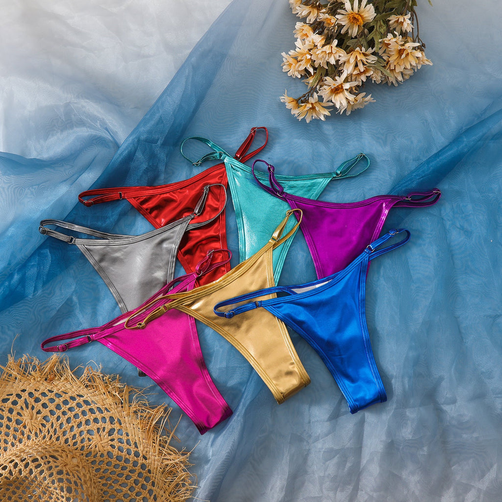 Culotte de bikini taille haute pour femmes au design élégant R&B