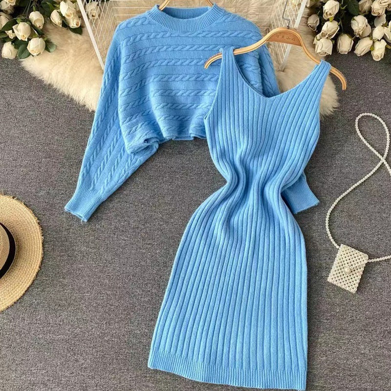 Ensemble robe en tricot et pull Damen Echo Archiv