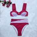 Ensemble de bikini taille haute pour femmes avec design innovant R&B