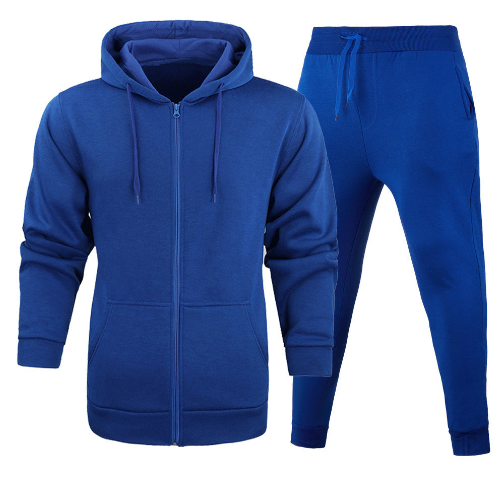 Ensemble de training confort pour hommes avec fermeture éclair frontale robuste, coutures renforcées et pantalon de jogging avec poches zippées cachées Echo Archiv