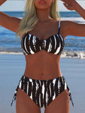 Bikini femme avec haut balconnet rembourré et détail de volants décoratifs R&B