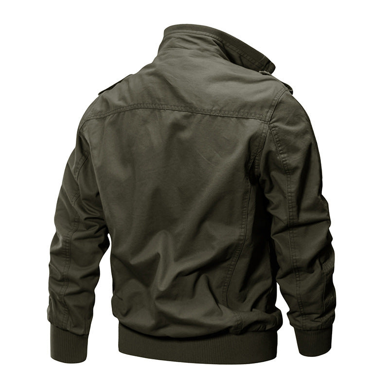 Veste bomber de terrain robuste pour hommes avec fermeture éclair, épaulettes et plusieurs poches fonctionnelles Echo Archiv