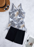 Ensemble Tankini Femme avec design floral tendance et shorts confortables R&B