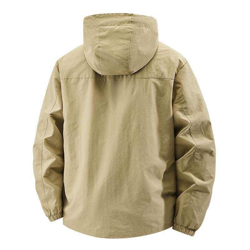 Veste à capuche Softshell pour hommes, packable et coupe-vent, avec capuche réglable Echo Archiv