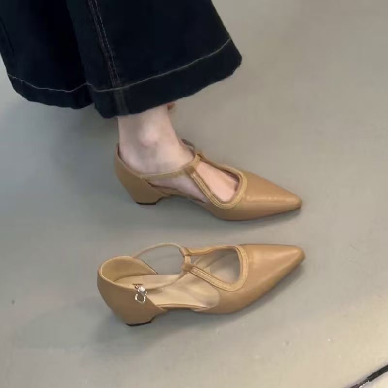 Chaussures Mary Jane élégantes à talons pour femmes avec lanières R&B