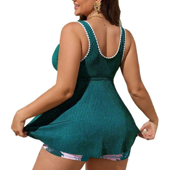 Tankini pour femmes avec une coupe A-ligne à la mode et des bretelles réglables Echo Archiv