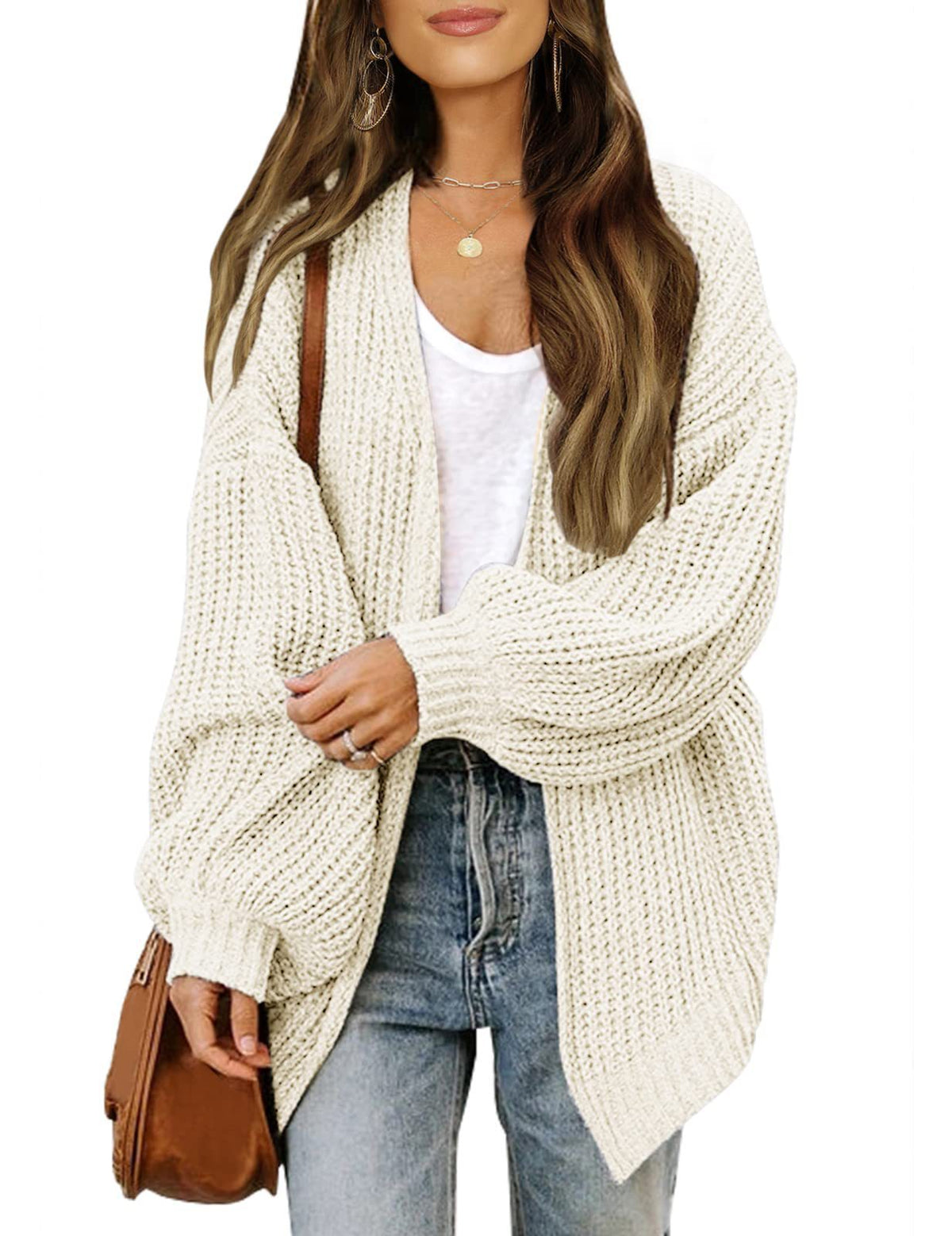 Pull en maille surdimensionné pour femmes