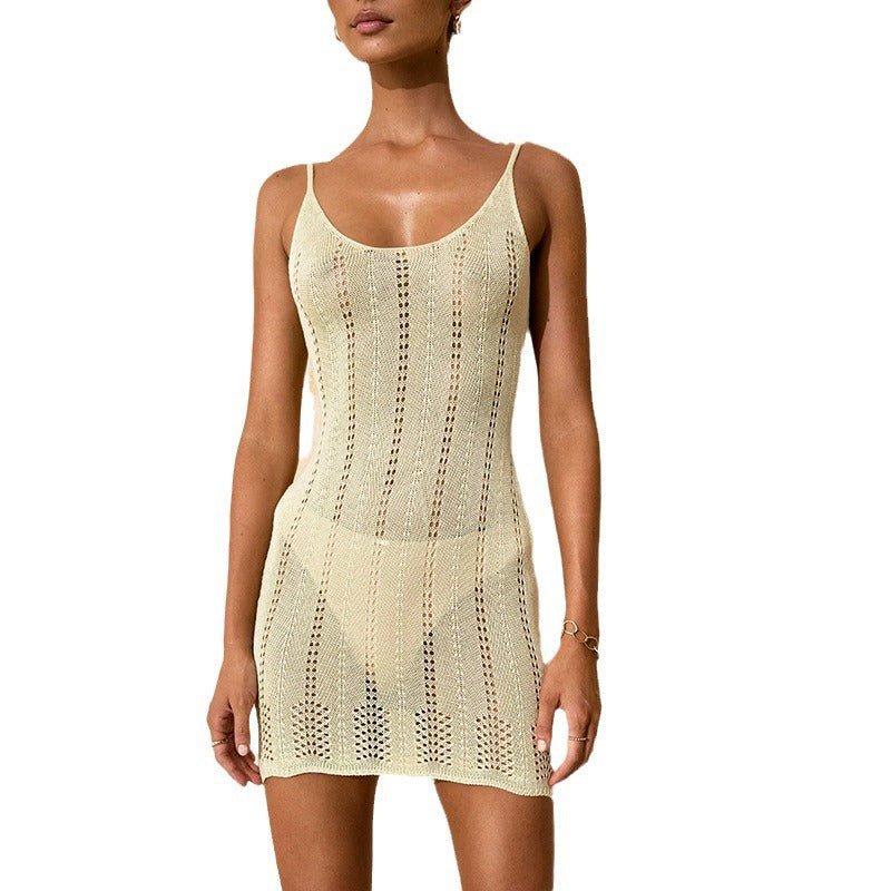 Robe de plage élégante en crochet pour femmes R&B