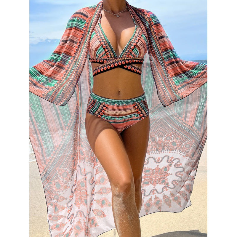 Ensemble de bikini haut de gamme pour femmes avec motif unique R&B