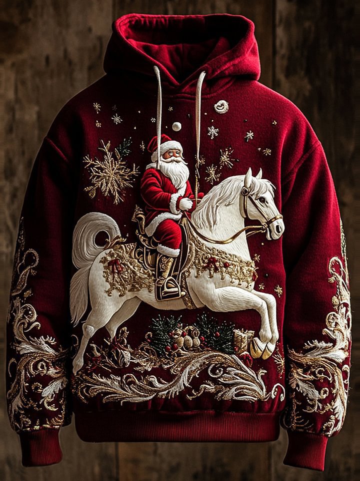 Pull à capuche créatif pour femmes avec motif squelette et Noël Echoarchiv