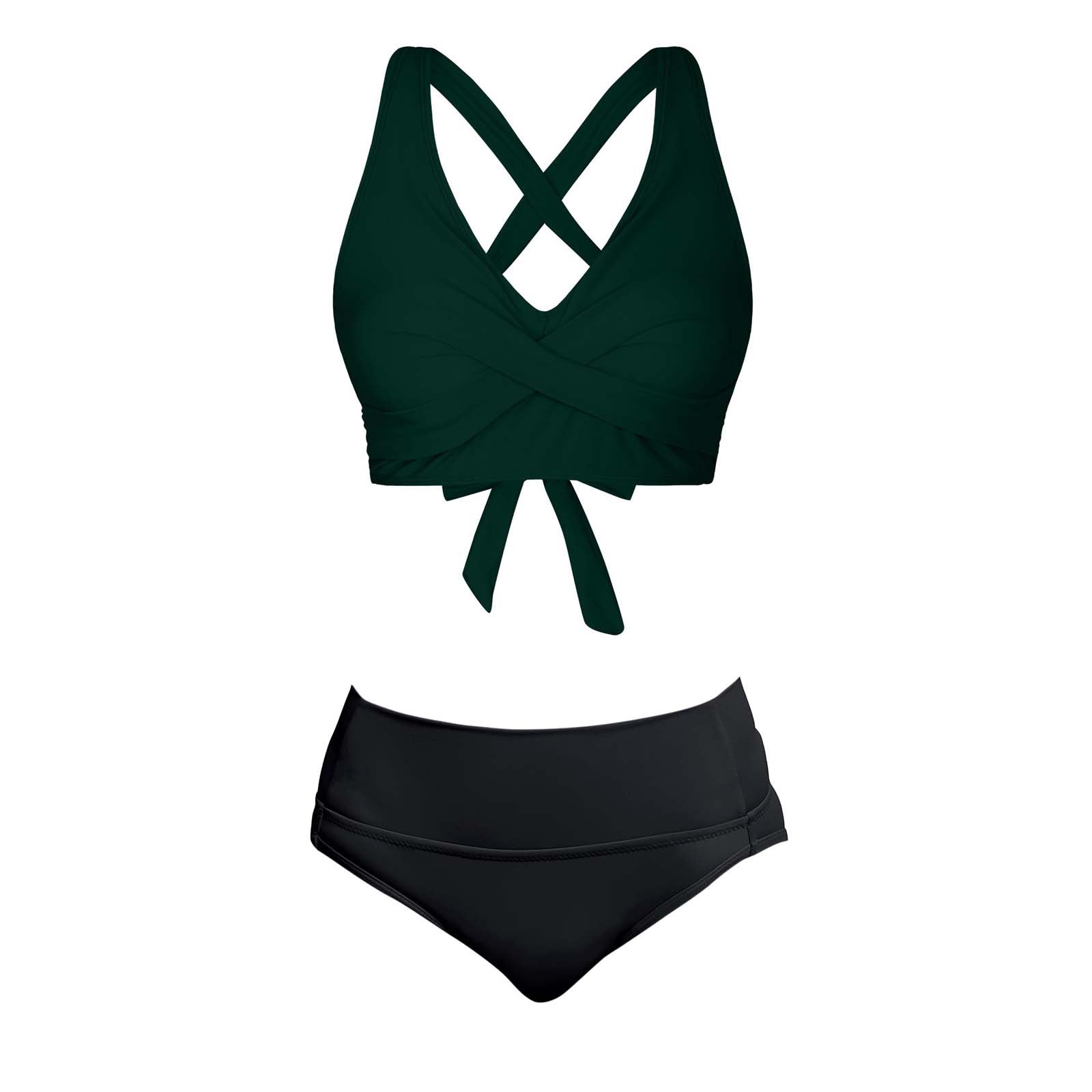 Maillot de bain deux pièces pour femmes avec design floral R&B