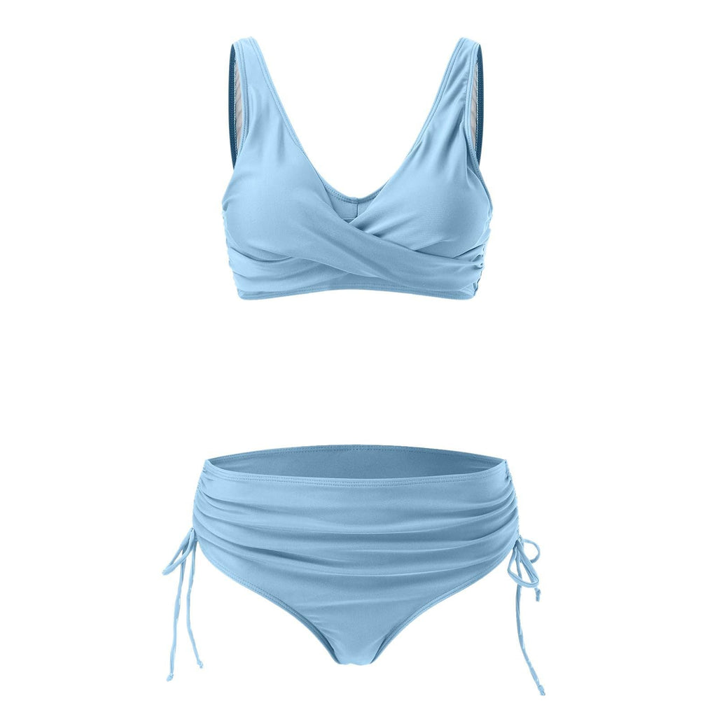 Ensemble de bikini wrap haut de gamme pour femmes avec culotte réglable R&B
