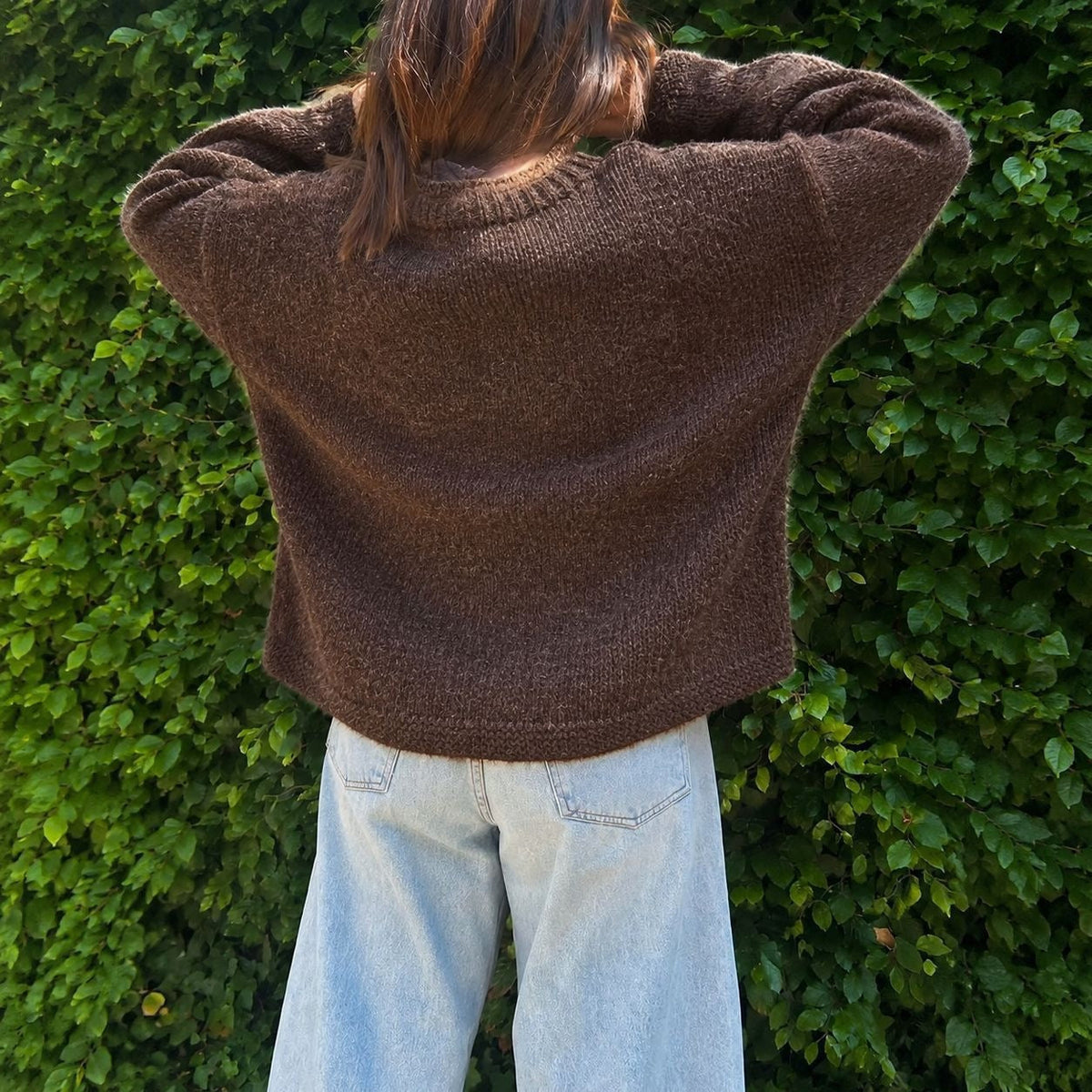 Cardigan en mohair douillet pour femmes avec boutons en nacre et coupe oversize