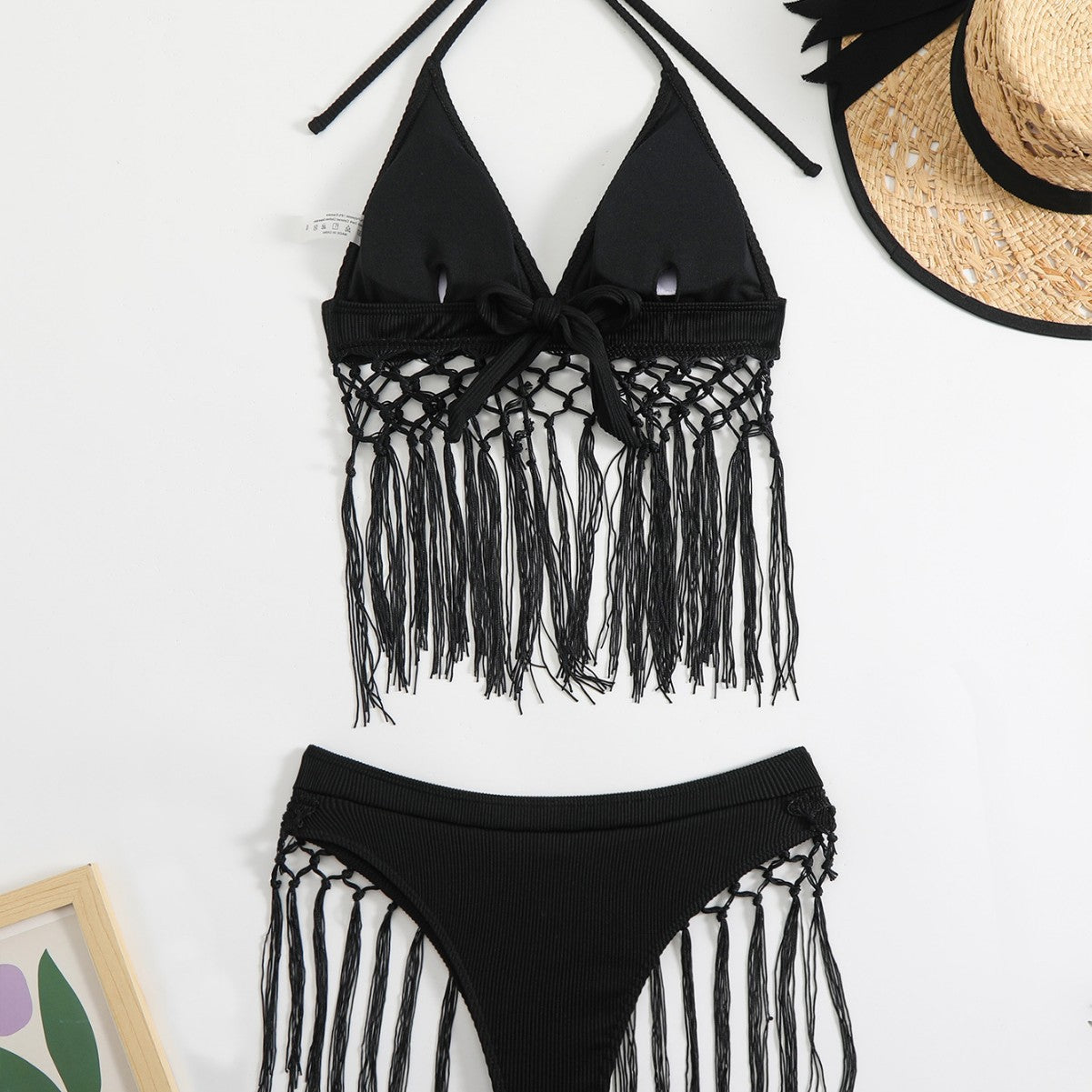 Bikini d'été décontracté pour femmes avec franges à la mode R&B
