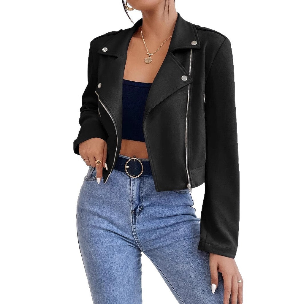 Veste Biker Femme en Similicuir