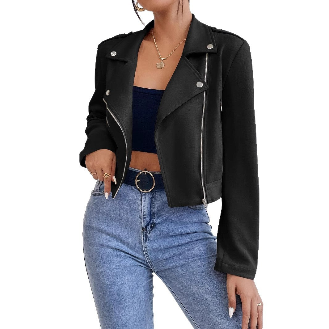 Veste Biker Femme en Similicuir
