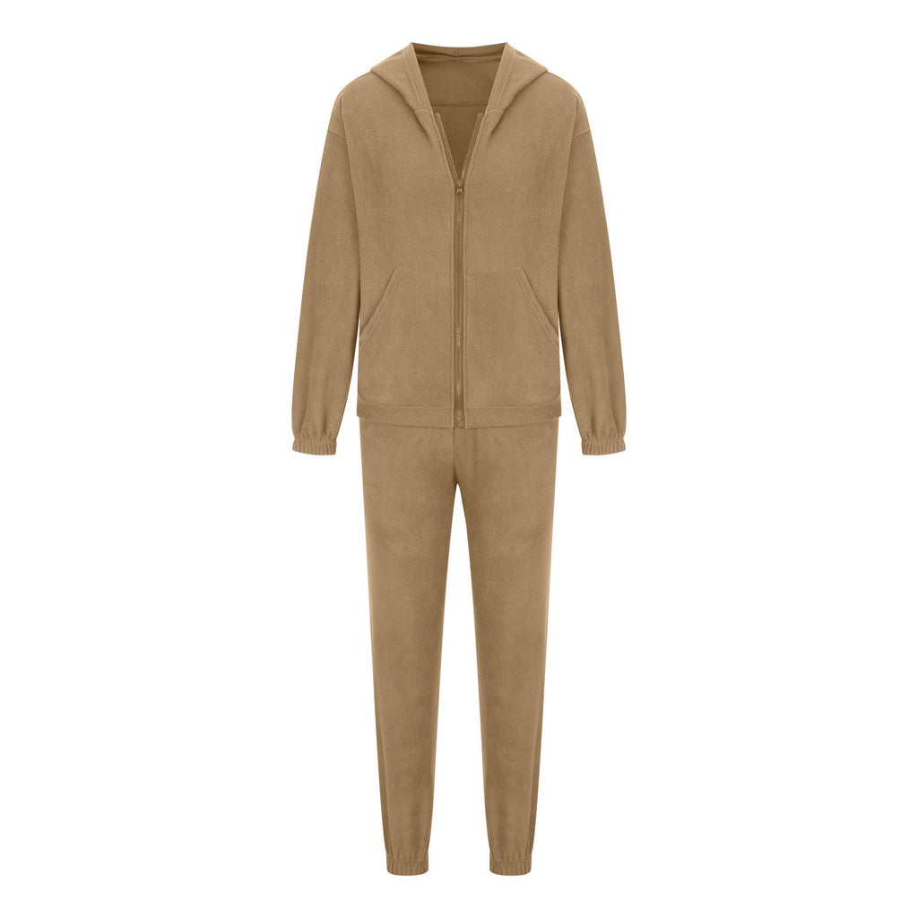 Ensemble de sweat à capuche oversize pour femmes avec poche kangourou et pantalon de jogging cargo