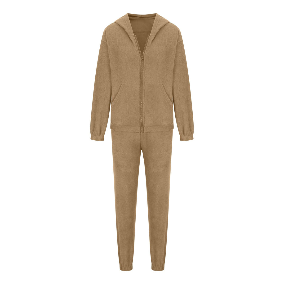 Ensemble de sweat à capuche oversize pour femmes avec poche kangourou et pantalon de jogging cargo