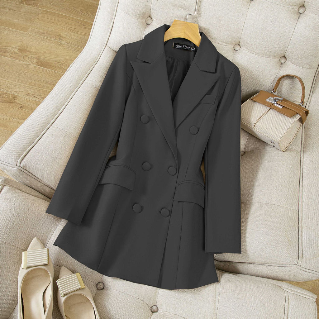 Blazer double boutonnage élégant et stylé pour femmes
