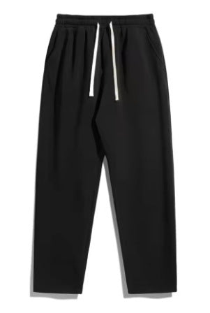 Pantalon de jogging unisexe décontracté à jambe droite avec taille élastique confortable, cordon de serrage contrastant et poches latérales Echo Archiv