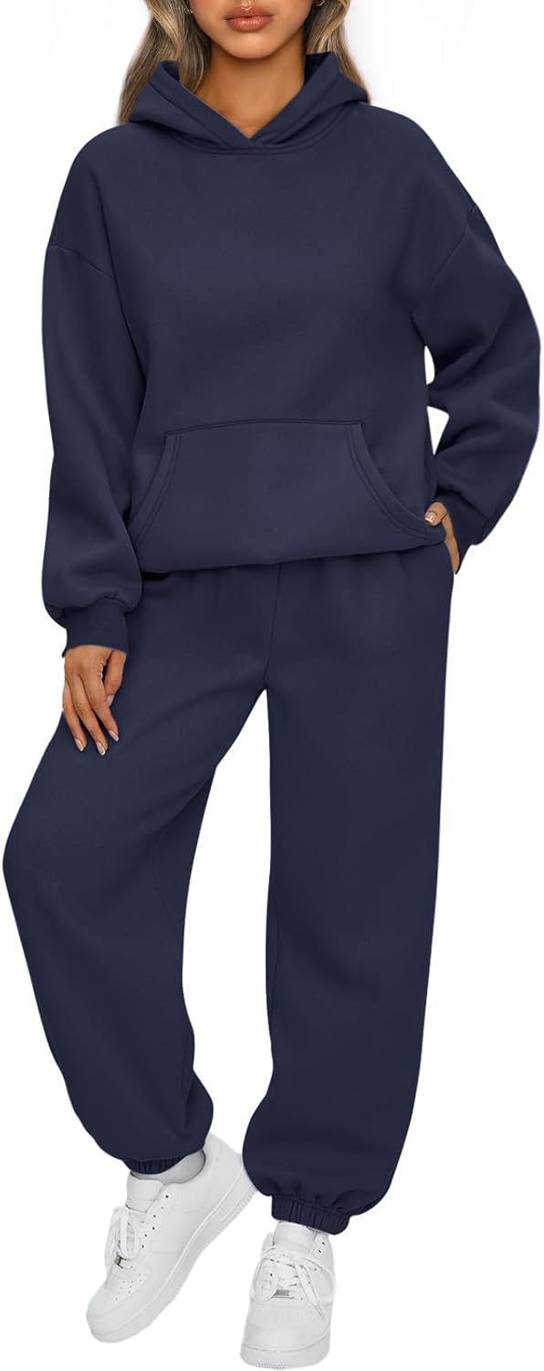 Ensemble confortable de sweat à capuche oversize et de jogging pour femmes en mélange de coton doux Echo Archiv