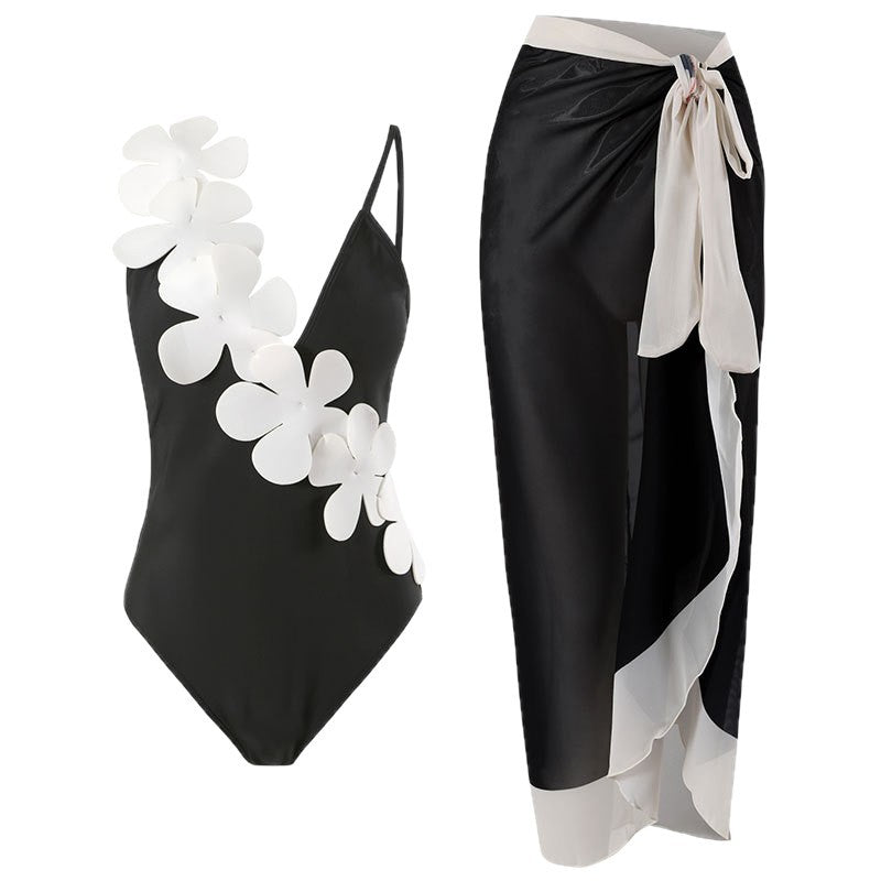 Maillot de bain une pièce élégant pour femmes avec design floral 3D Echo Archiv